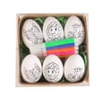 thumbnail image 4 of Huevos de Pascua DIY Pintura Manualidades Huevos Rellenos para cestas de Pascua Recuerdos para fiesta de Pascua mariposa blanca, 4 of 9