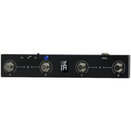 Metal Chocolate BT Wireless MIDI Controller Rechargeable， 4 Buttons Portable MIDI Foot Controller Pedal ，midi foot controller$$Music