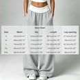 thumbnail image 3 of hotojiny Womens Wide Legs Sweatpants Fashion Colorblock Pants with Pockets Elastic Waist Baggy Pants Streetwear(Gray,Medium), 3 of 8