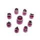 thumbnail image 1 of Cortador en forma de fruta Toystoory 9 Uds acero inoxidable verde rosa violeta rosa, 1 of 6