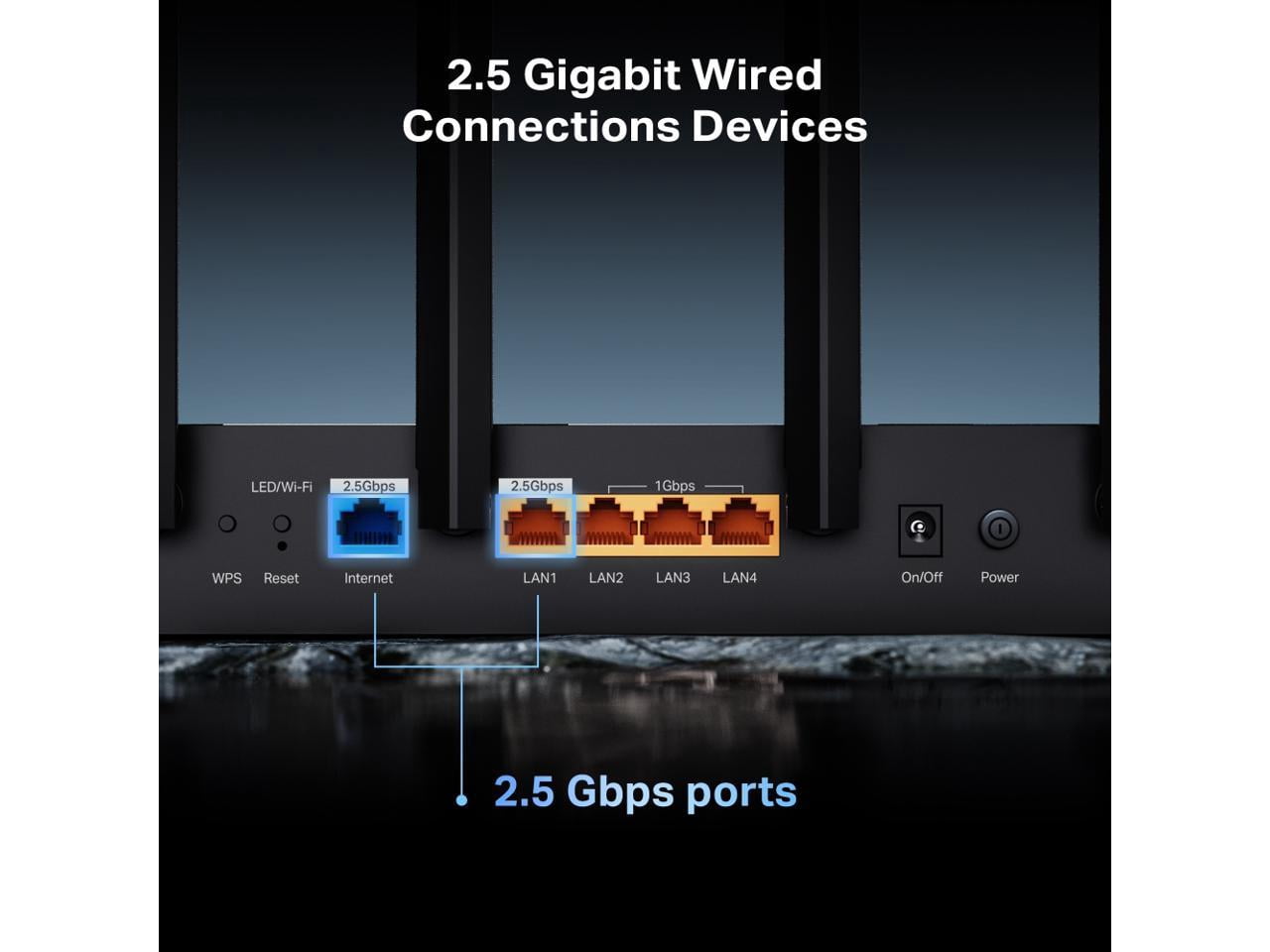 TP Link Archer BE400 BE6500 Dual-Band Wi-Fi 7 Router