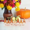 thumbnail image 4 of Double Sided Happy Halloween Thanksgiving Sign, 14.6×6 Inch Wooden Gnome Table Top Decor, Indoor Tabletop Centerpieces Shelf Desk Mantel Rustic Decorations for Home Office, 4 of 7