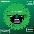 thumbnail image 4 of Metabo HPT 6-1/2-In Circular Saw Blades, 24-Tooth, 115756M, 4 of 6