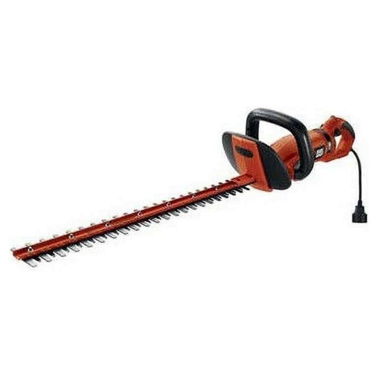 BLACK+DECKER Hedge Trimmer, Rotating Handle, Dual Blade Action Blades,  3.3-Amp, 24-Inch (HH2455)