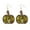 #4, variant on Glitter Acrylic Pumpkin Halloween Thanksgiving Fall Earrings Brown Wood Bezel
