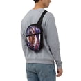 thumbnail image 7 of Lsque The Binding of Isaac Pattern Chest Package – Foldable Waterproof Chest Bag with Adjustable Shoulder Strap, Double Zipper Compartments & D-Buckle Design, 7 of 7
