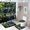 Color-2, variant on Lush Forest Waterfall Shower Curtain Set 4PCs with Hooks Waterproof Bathroom Toilet Mat Lid Decor