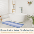 thumbnail image 3 of ComfiTime Bathroom Rug Set, 20" x 47", 1500GSM Slip-Resistant Chenille Bath Mat for Tub, Bathroom Floor, Machine Washable, Ultra Absorbent, Small or Long, Black, Gray, Blue, Green & Brown, 3 of 11