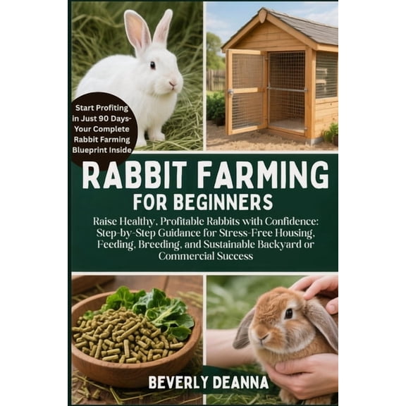 Rabbit Farming for Beginners: Raise Healthy, Profitable Rabbits with Confidence: Step-by-Step Guidance for Stress-Free H, (Paperback)