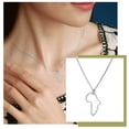 thumbnail image 3 of Map of Africa Pendant Necklace for Women Fashion Jewelry Accessories Gift, 3 of 6