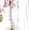 White Pink Floral, variant on Women's Plus Size Collared Neck 3/4 Sleeve All Over Print Straight Tiered Maxi Dress, Casual Loose Long Dress