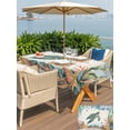 thumbnail image 5 of Outdoor Tablecloth with Umbrella Hole for Patio/Picnic/Party/Camping, Sea Turtle Coastal Waterproof Table Cloth Rectangle Table Cover Washable, Summer Nautical Starfish Coral Beige (54"x 80"), 5 of 8
