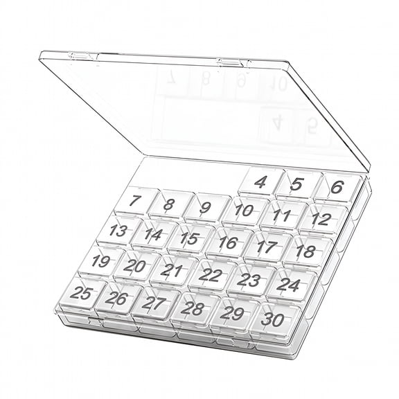 ACDANC 30 Day Pill Organiser Monthly Pill Box Large Organizer By Week Pillbox