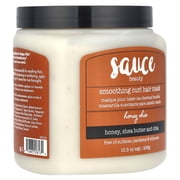 Sauce Beauty Smoothing Curl Hair Mask, Honey Chia, with Honey, Shea Butter, and Chia, 10.5 fl oz.