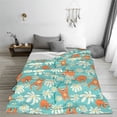 thumbnail image 5 of Bingfone Cute Sloth on Floral Tree Print Flannel Fleece Blanket Throw Blanket for Bed,Sofa,Couch,Travel,Camping(60"x50" ), 5 of 8