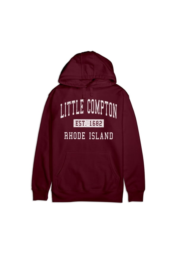 Little Compton Rhode Island Classic Established Premium Cotton Hoodie