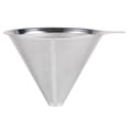 thumbnail image 1 of HLONK Coffee Filter 304 Stainless Steel Double Layer Fine Mesh Paperless Reusable Pour Over Coffee Dripper Cone Strainer Funnel Coffee Maker Accessories, 1 of 8