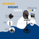 thumbnail image 3 of Ventilador Trakki Shops 18 3en1 Turbo V18312 Pedestal Piso Xtellar negro, 3 of 3