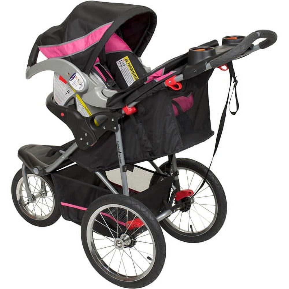 Baby Trend Expedition Jogging Stroller, Bubble Gum - image 5 of 7