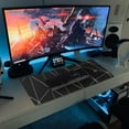 thumbnail image 6 of Large Gaming Mouse Pad 31.5 X 11.8 Inch, Extended XXL Mousepad with Stitched Edge,Non-Slip Rubber Base,Waterproof Computers Mouse Mat for Office,Home,Black Stripe, 6 of 6