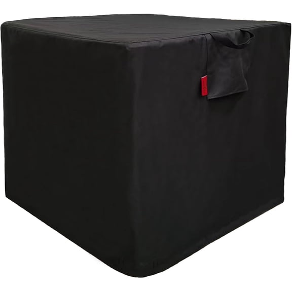 Outdoor Patio Fire Table Cover, Square Fading Resistant Heavy Duty Firepit Cover, Waterproof Windproof for Chimenea