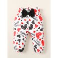 thumbnail image 6 of Canis Newborn Baby Girls Cotton Tops Romper Floral Pants 3Pcs Outfits Set Clothes, 6 of 8