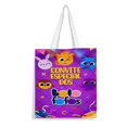 thumbnail image 1 of Bolofofos Bolso de tela con estampado de lienzo para mujer, bolsa de compras reutilizable y estética, con cremallera interior, regalo para mujer,40*45cm., 1 of 6