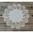 thumbnail image 2 of Beige Rose Lace Doily (11" Round), 2 of 4