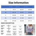 thumbnail image 3 of OIOLOYJM 3/4 Length Sleeve Womens Tops Dressy Casual Shirts Trendy Floral Printed V Neck T Shirts Basic Spring Summer Blouses Mint Green XL, 3 of 6