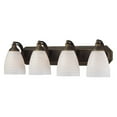 thumbnail image 2 of Elk Lighting Bath and Spa 570-4 Bathroom Vanity Light with White Swirl Glass, 2 of 4