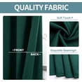 thumbnail image 2 of Blackout window curtain for living room / bedroom drapes divider room panel thermal grommet Set of 2 panels , 37 by 84 inch, HUNTER color K68, 2 of 7