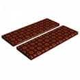 thumbnail image 1 of Abstract Bench Cushion Set of 2, Dotted Pattern with Swirled Stripes and Flowers in Geometric Illustration, Standard Size Foam Pad and Decorative Cover, Maroon Pale Brown, by Ambesonne, 1 of 4