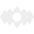thumbnail image 4 of 26"W x 17 3/8"H x 7"ID x 8"C x 1"P Zoe Architectural Grade PVC Contemporary Ceiling Medallion, 4 of 11