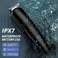 thumbnail image 6 of Hair Clipper, 14 in 1 Electric Beard Trimmer for Men, IPX7 Waterproof USB Rechargeable Cordless Haircut Face Nose Ear Hair Groomer Kit W/ LED Display for Home Travel Wet/Dry Use, 6 of 7