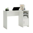 Sauder Beginnings Computer Desk with Storage & Shelving, Soft White
