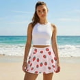 thumbnail image 3 of KUIFORTICute Strawberry Womens Tennis Skirt Casual Pleated High Waisted Golf Skort with 2 Pockets Comfortable Shorts Workout Golf Skort for Athletic Skorts Sports Running Pickleball, 3 of 7