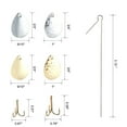 thumbnail image 3 of Dr.Fish 140pcs Fishing Spinner Lures Making Kit, Spinner Blades for Walleye Rigs Making Your Own Lures, 3 of 6