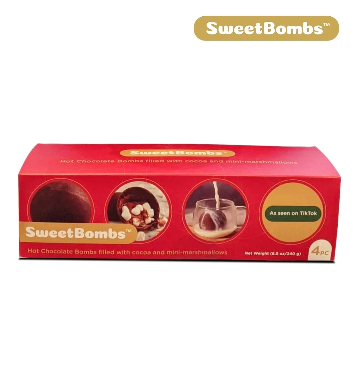 3 Pack White Chocolate Cocoa Bombs