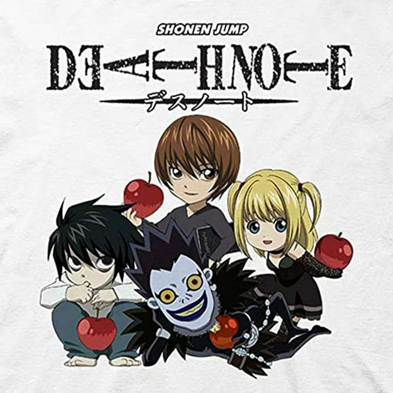 Ripple Junction Mens Death Note Anime T-Shirt - Death Note Light Yagami  Mens Fashion Shirt - Death Note Manga Tee 