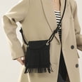 thumbnail image 4 of Krdevn Women's Tassel Crossbody Purse Casual Adjustable Strap Suede Messenger Bag,One Size, 4 of 6
