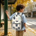 thumbnail image 6 of French Bulldog and Anchor Cream 17" School Backpacks for Teens,Waterproof Oxford Fabric,S-Shape Padded Straps for School,Travel,Hiking,Camping, 6 of 6