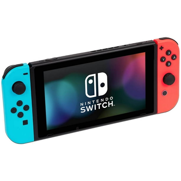 Nintendo Switch NINTENDO SWITCH HAD-S-KA Nintendo HAD S KABAA USZ Switch with Neon Blue and Neon Red Joy