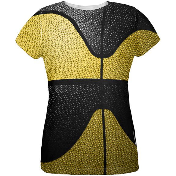 Championship Basketball Yellow & Black All Over Womens T Shirt