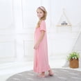 thumbnail image 4 of Robe Fille Tout-Petit Blanche Rose Robe Décontractée Jupe Princesse pour Fille 3-26 Ans, 4 of 6