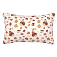 thumbnail image 1 of Balery Autumn Maple Leaf with Hedgehog Funda de Cojín Estampada, Regalos para Mujeres, Regalos de Amor para Ella, Regalos para Novia o Esposa, Funda de Almohada-14"x20", 1 of 6