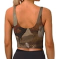 thumbnail image 3 of Lsque Oil Painting Chicken And Duck Printed Women'S Sports Bra, Compression, Moisture Wicking, High-Impact Sports Bra For Women,Supportive sports bra-Small, 3 of 9