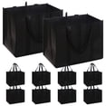 thumbnail image 1 of Bolsas de supermercado reutilizables DIOMMELL extra grandes 10 negras, 1 of 7