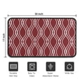 thumbnail image 5 of Burgundy and White Wavy Pattern Door Rugs,Washable Non Slip Door Mats Indoor,Decorative Door Mats,Entry Mat Indoor for Entrance,Bedroom,Kitchen,Bathroom,30"x17", 5 of 6
