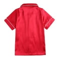Baby Kids Winter Boys Girls Solid Color Short Sleeved Pants Home Wear