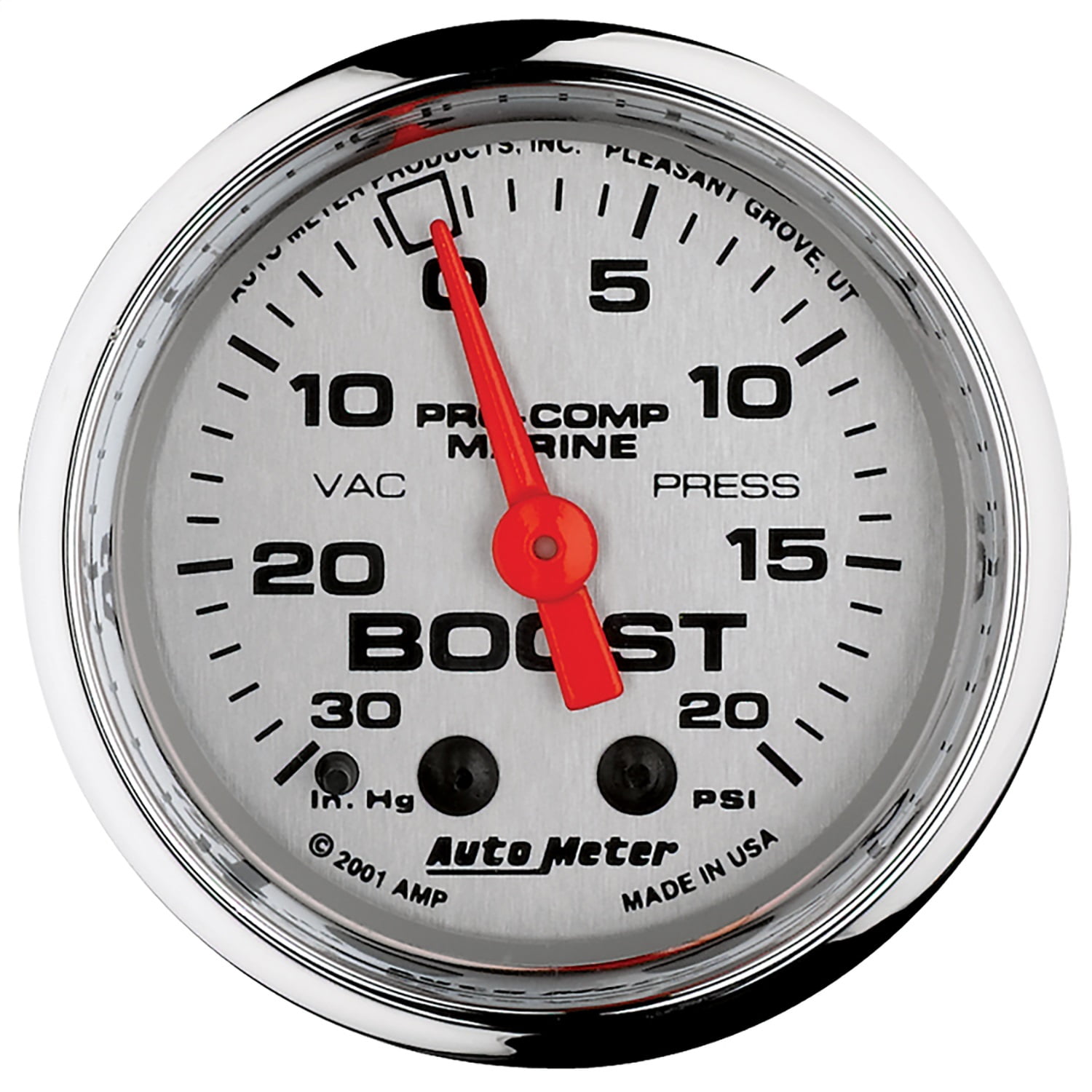 AutoMeter 20077435 Marine Mechanical Vacuum/Boost Gauge